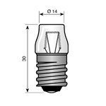 Indicatie- en signaleringslamp Vezalux E14 14x30